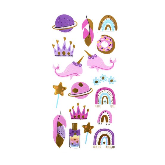 Pink Magic Rainbow Stickers Pack