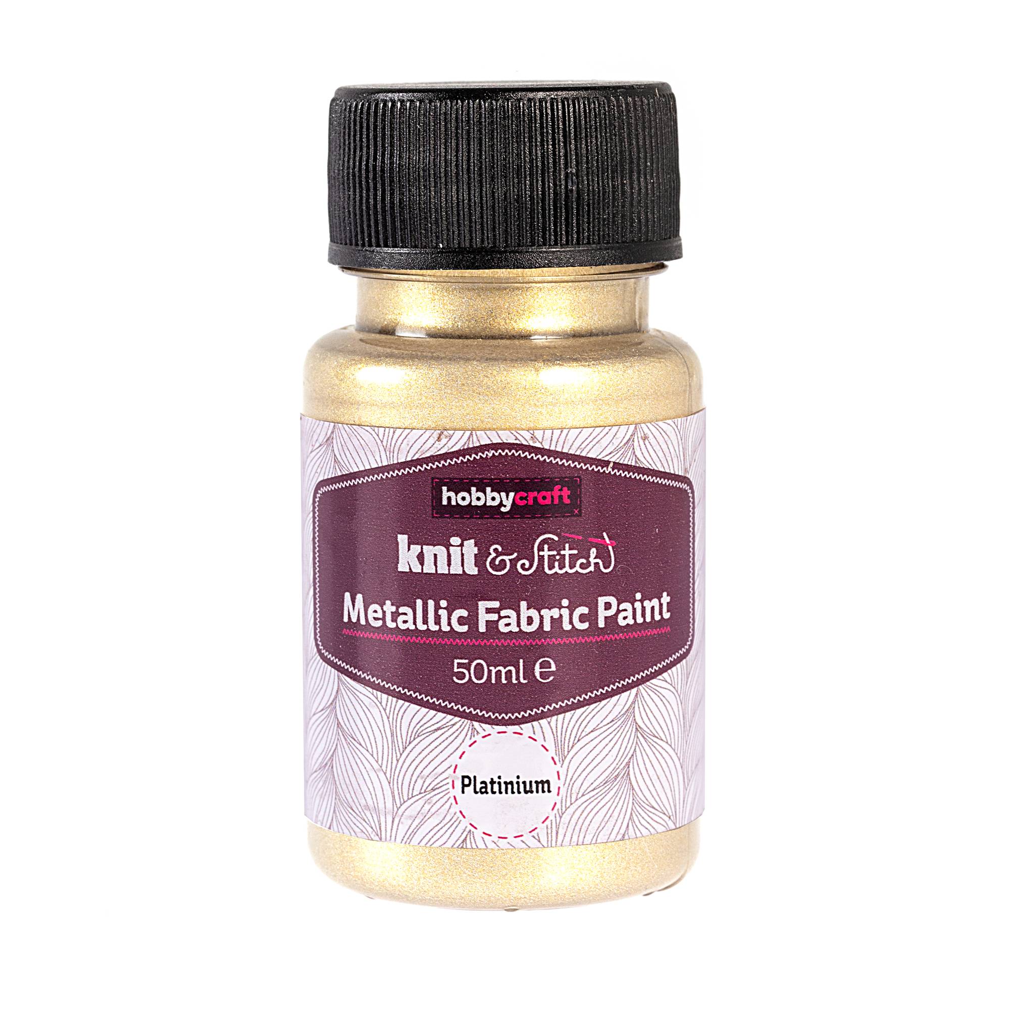 Platinum Metallic Fabric Paint 50ml