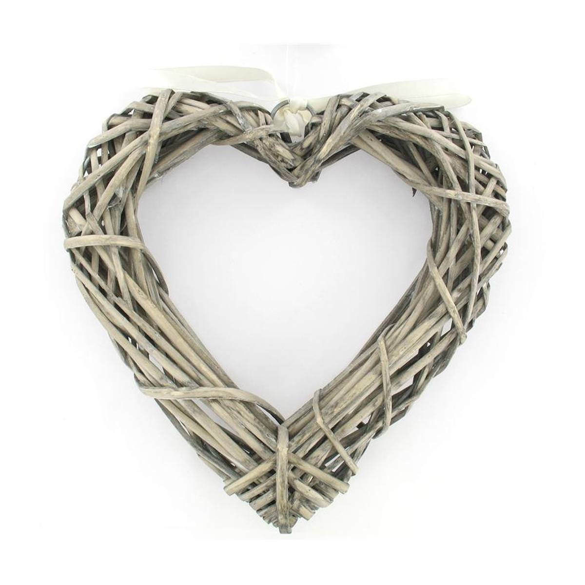 Wicker Heart Wreath 25cm x 25cm