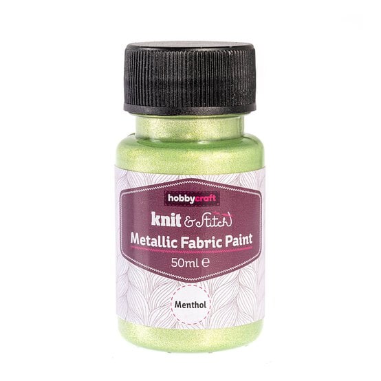 Menthol Metallic Fabric Paint 50ml