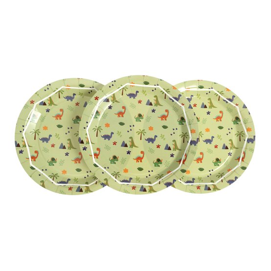 Dinosaur Party Paper Plates 8 Pack