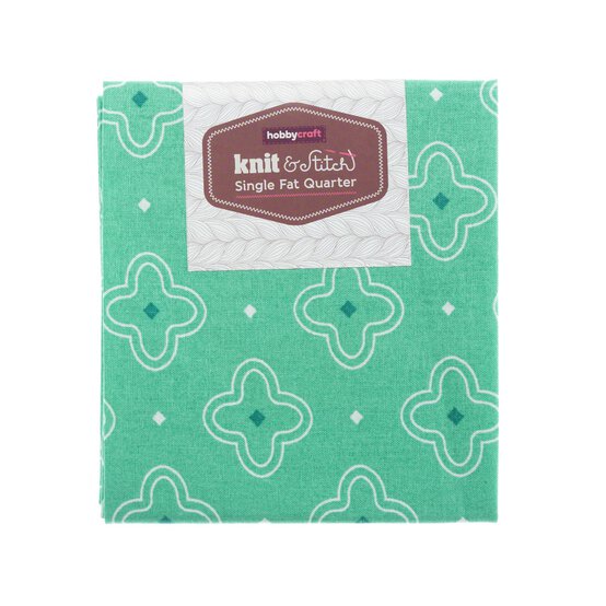 Green Cross Single Cotton Fat Quarter