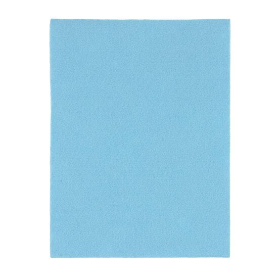 Baby Blue Self-Adhesive Felt Sheet 9 x 12 Inches