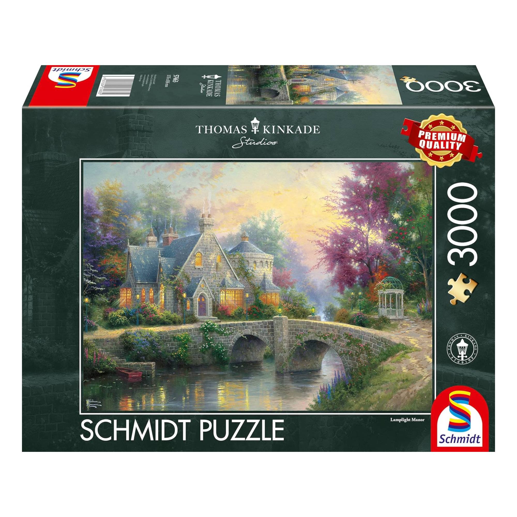 Schmidt Thomas Kinkade Lamplight Manor Jigsaw Puzzle 3000 Pieces
