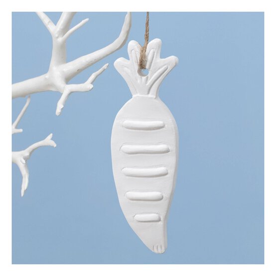 Hanging Plaster Carrot Decoration 11cm