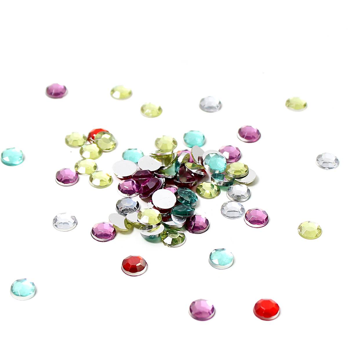 Red, Yellow and Green Round Gems 90g