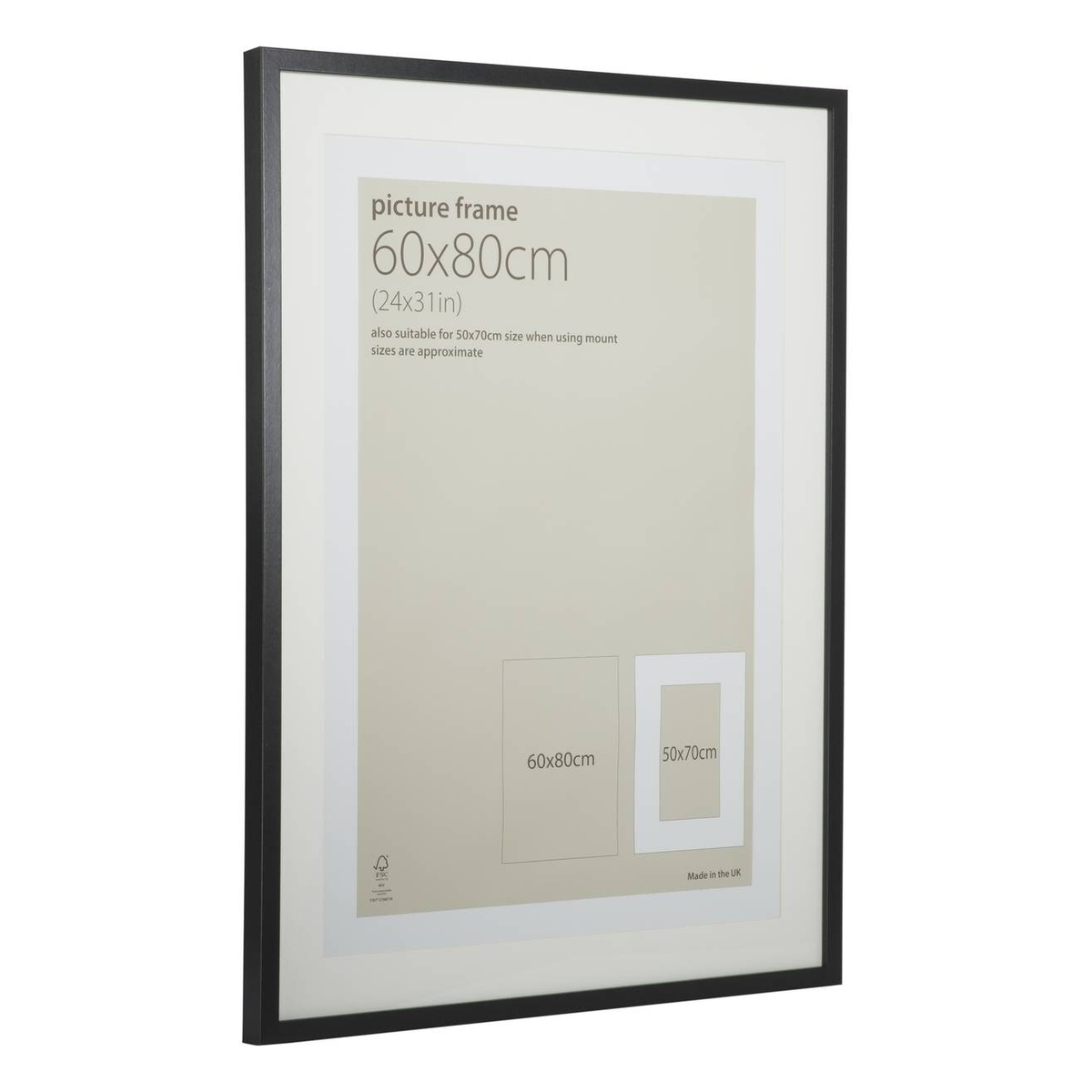 Black Picture Frame 60cm x 80cm