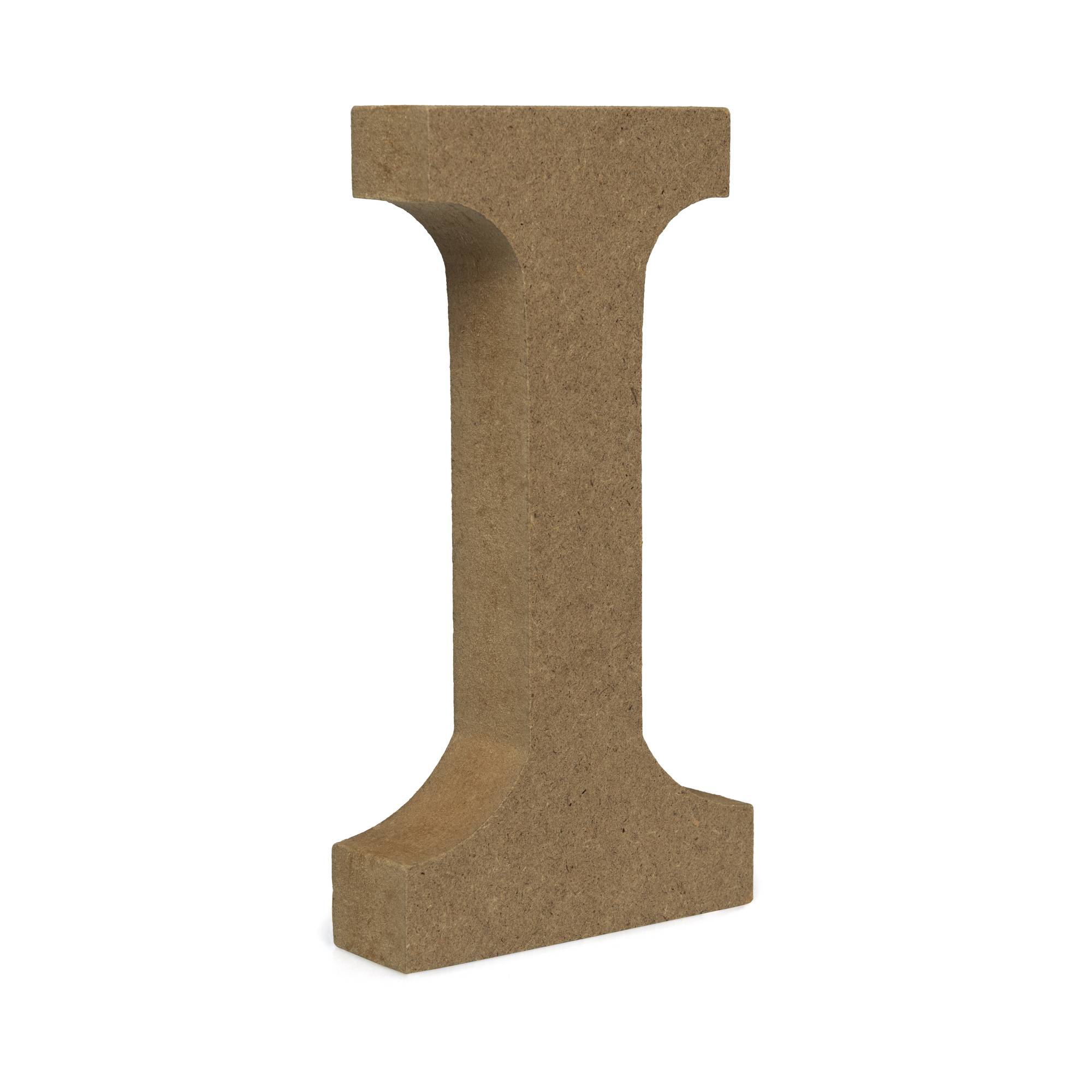 MDF Wooden Letter I 13cm