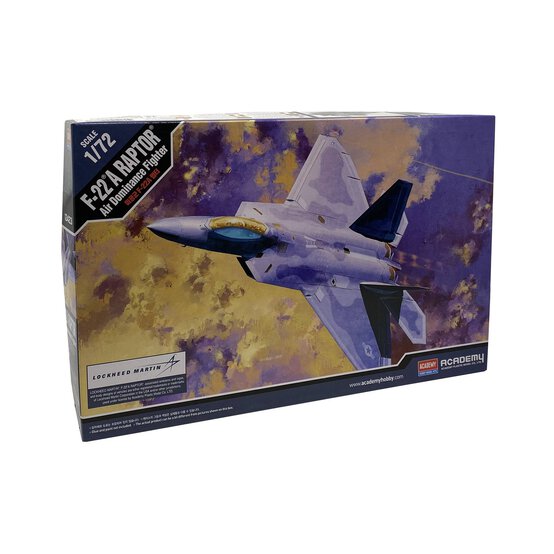 Academy USAF F-22A Raptor Air Dominance Fighter Model Kit 1:72