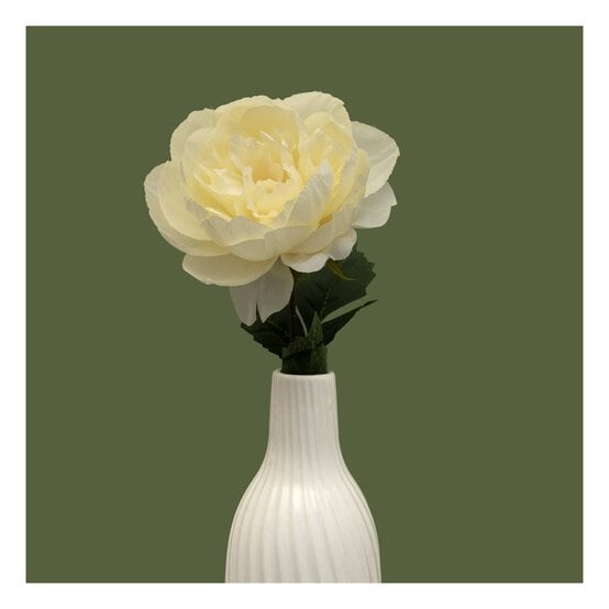 White Peony Stem 55cm