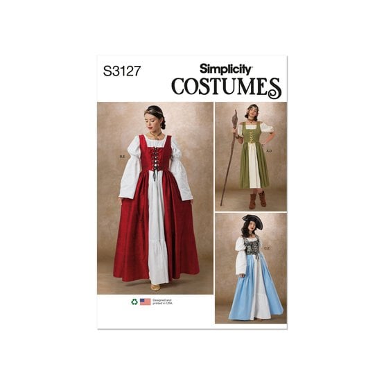 Simplicity Women’s Costume Sewing Pattern S3127 (8-16)