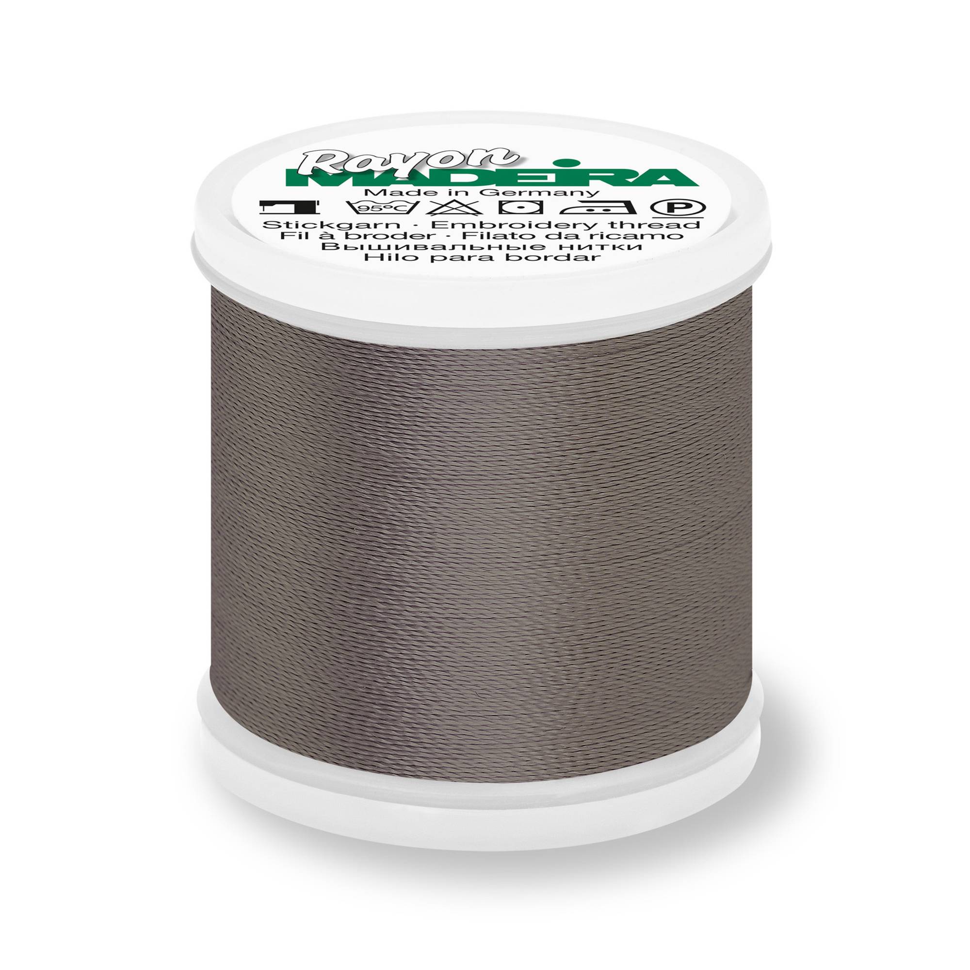 Madeira Charcoal Grey Rayon 40 Thread 200m (1240)