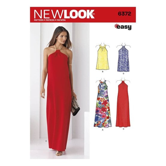 New Look Women's Dress and Top Sewing Pattern 6372