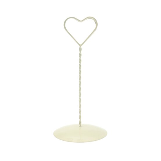 Ivory Heart Card Holder 14cm x 7cm