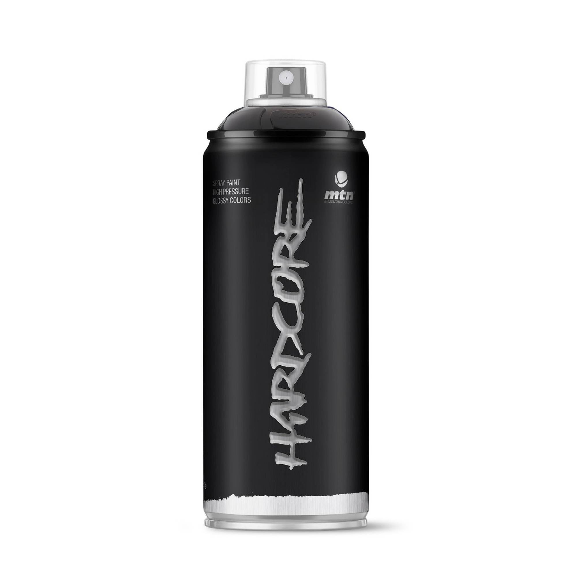 MTN Hardcore Gloss Black Spray Paint 400ml (9011)