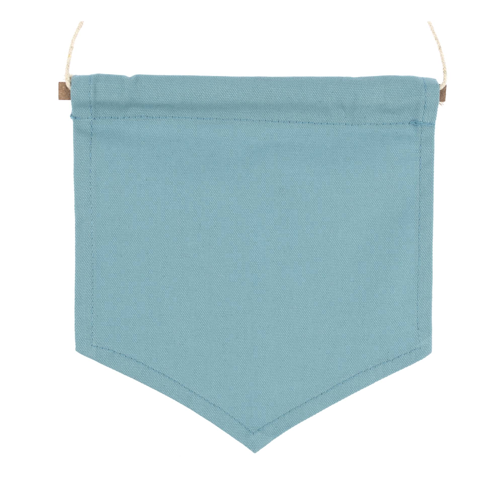 Pale Turquoise Canvas Banner 19cm x 22cm
