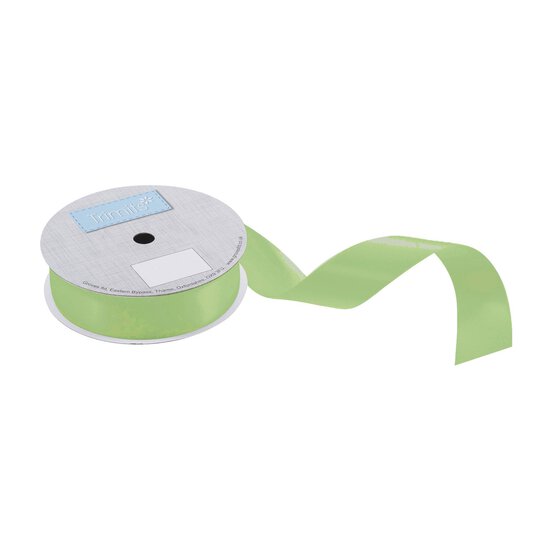 Trimits Green Double-Faced Satin Ribbon by the Metre 25mm