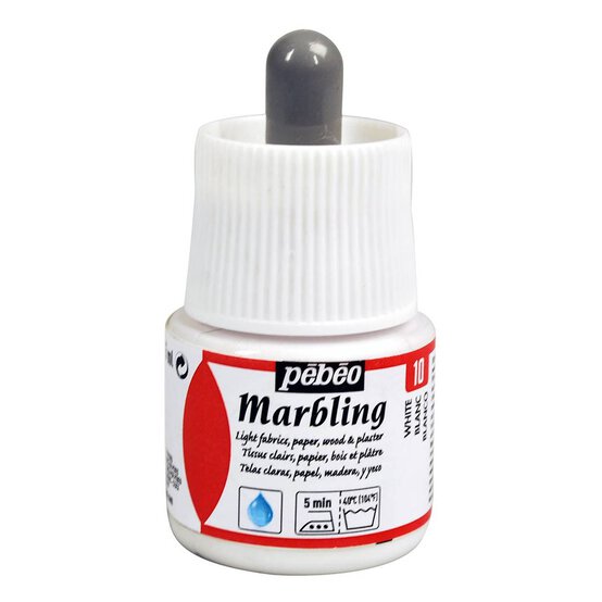 Pebeo White Marbling Ink 45ml