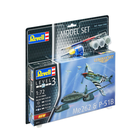 Revell Me262 and P-51B Model Set 1:72