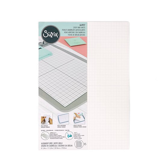 Sizzix Sticky Grid Sheets 5 Pack