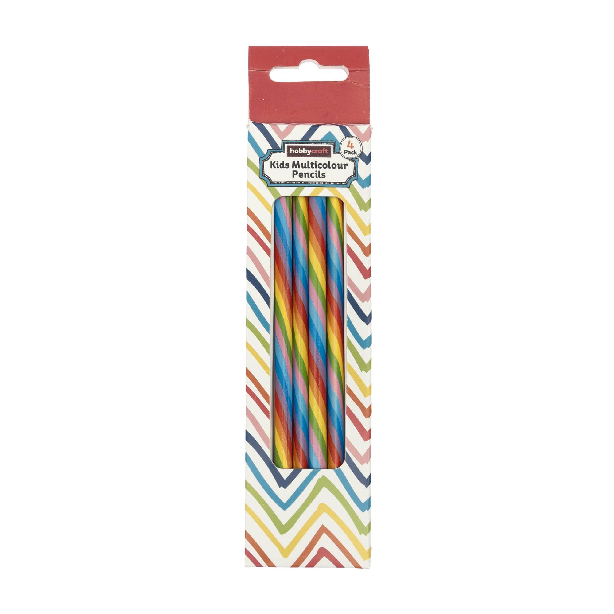 Kids�?Multicolour Pencils 4 Pack