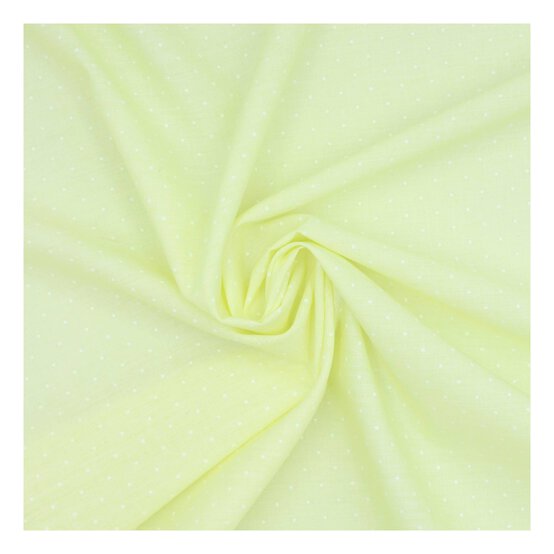 Lemon Spot Print Polycotton Fabric by the Metre