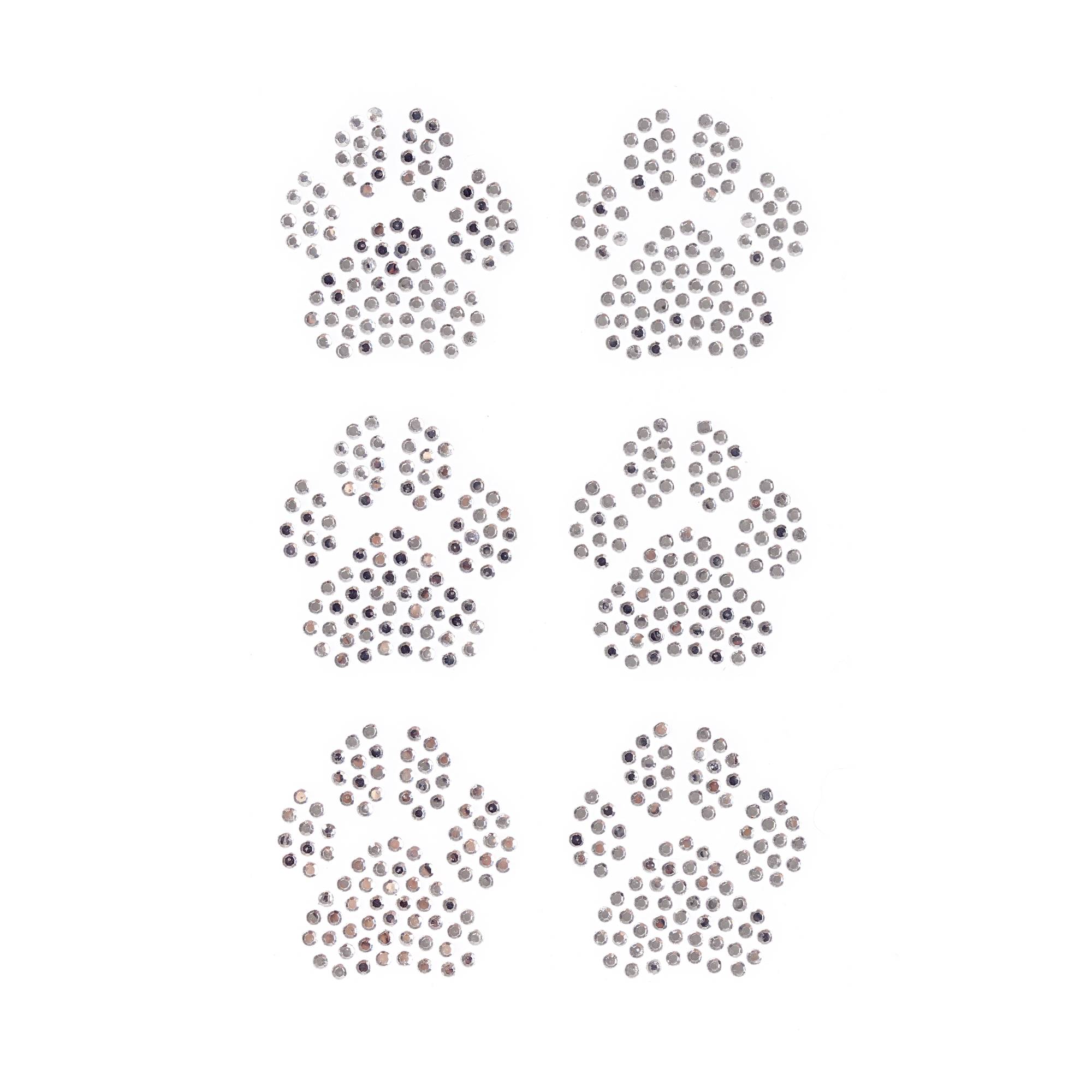 Paw Iron-On Gems 6 Pack