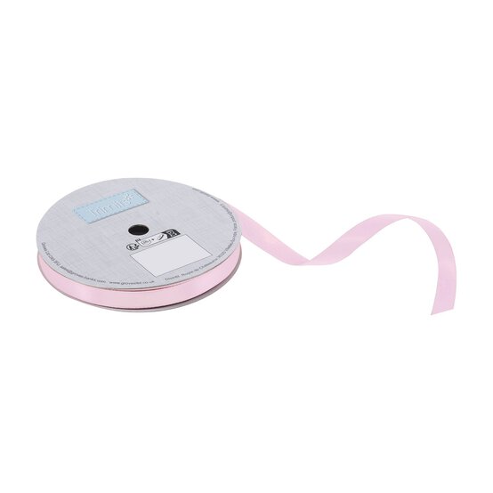 Trimits Light Pink Double-Faced Satin Ribbon by the Metre 10mm