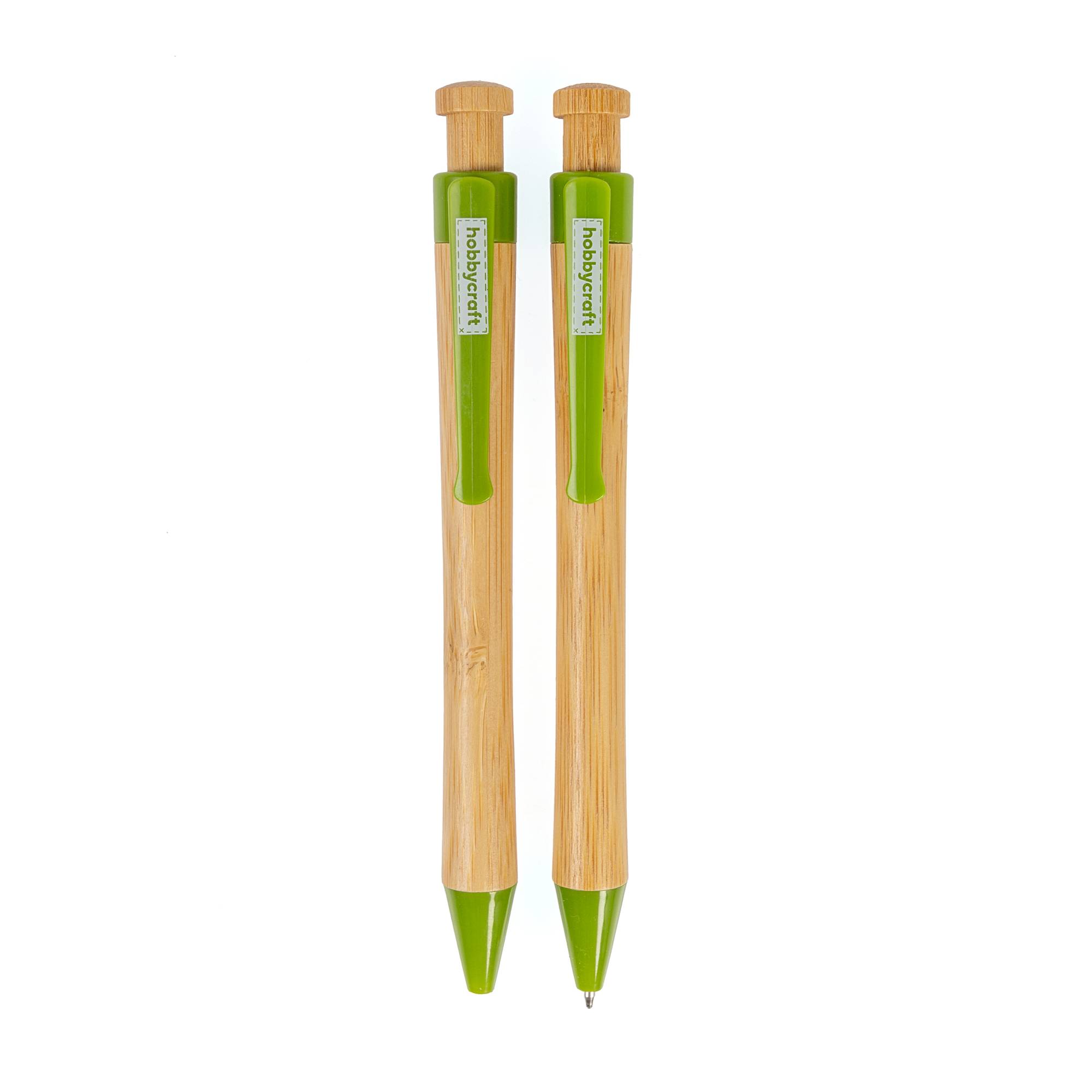 Bamboo Ballpoint Pens 2 Pack