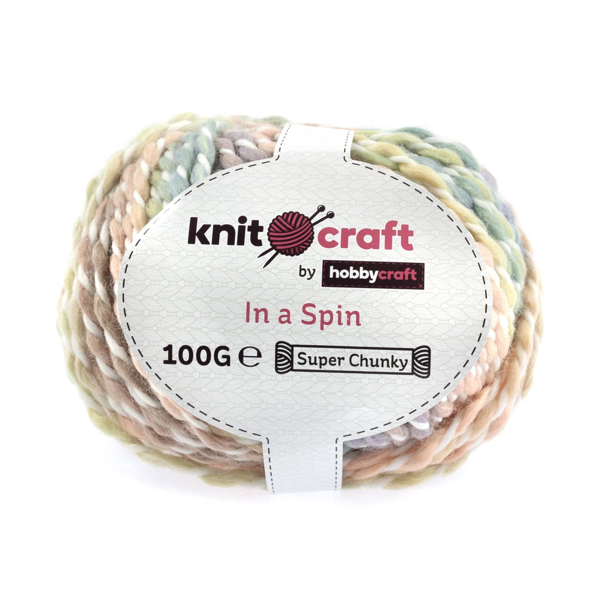 Knitcraft Pastel Mix In a Spin Yarn 100g