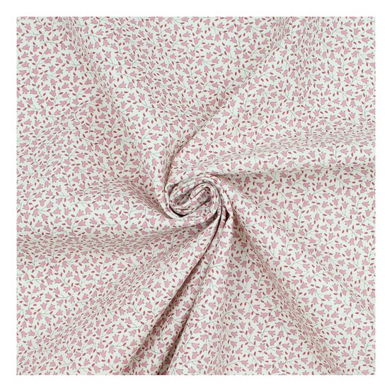 Pink Sophie Basic Cotton Fabric?by the Metre