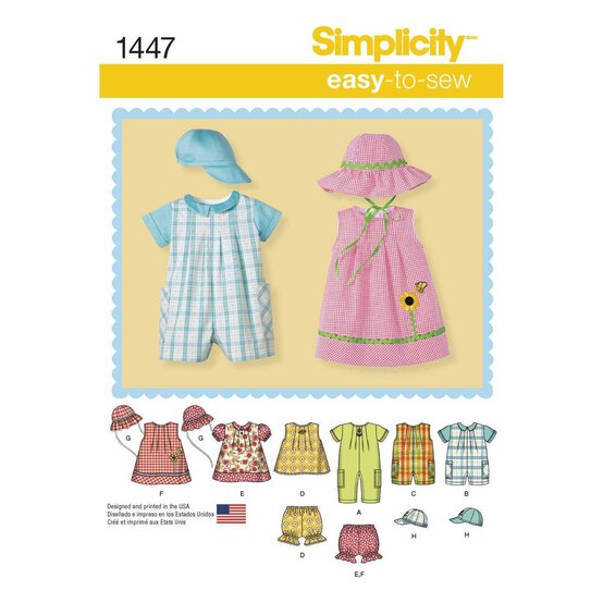 Simplicity Babies' Separates Sewing Pattern 1447
