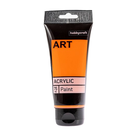 Orange Art Acrylic Paint 75ml