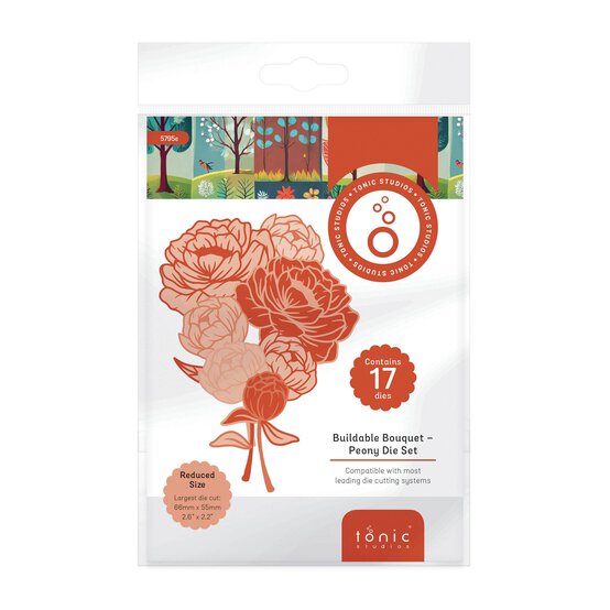 Tonic Studios Buildable Bouquet Peony Die Set 17 Pieces