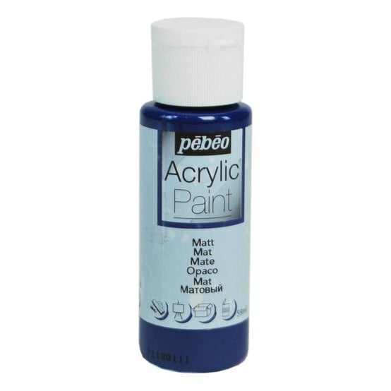 Pebeo Navy Blue Matt Acrylic Paint 59ml