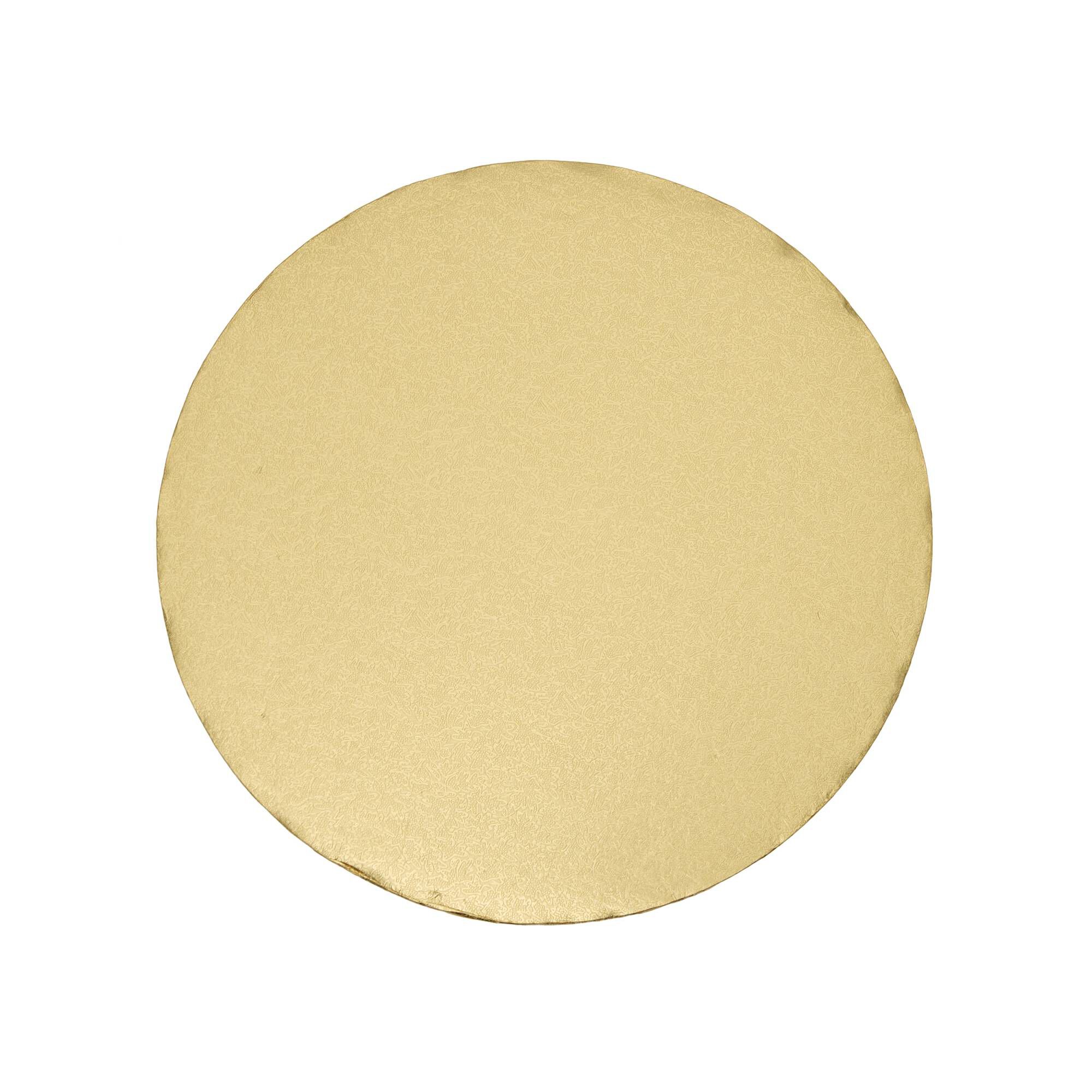 Pale Gold Round Double Thick Card Cake Board 10 Inches