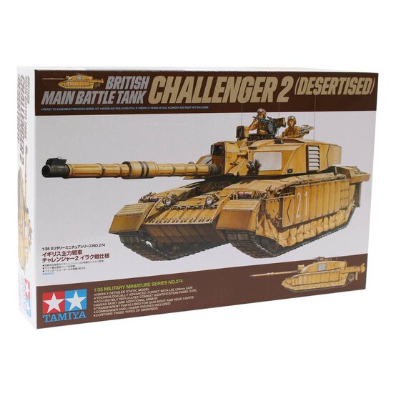 Tamiya Challenger II Tank Desertised Model Kit 1:35