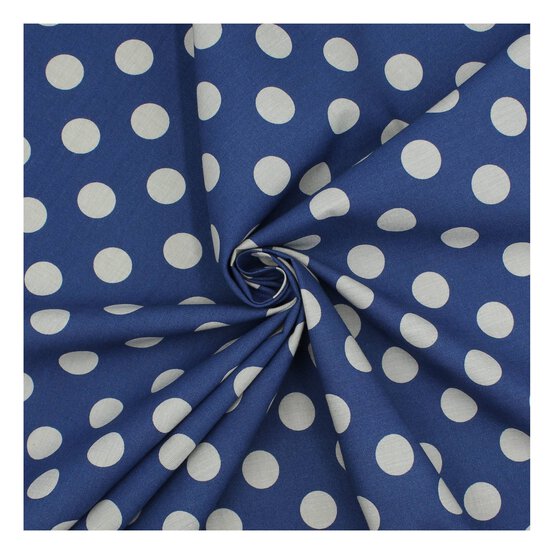 Denim Hometown Chambray Dots Fabric?by the Metre