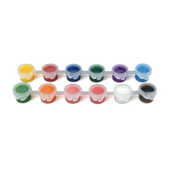 Primary Colour Suncatcher Paints 3ml 12 Pack