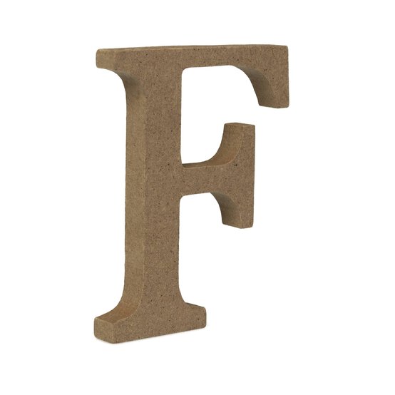 MDF Wooden Letter F 8cm
