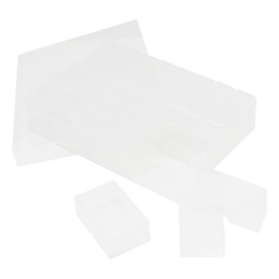 Plastic Storage Boxes 18 Pack