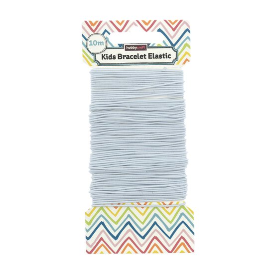 White Bracelet Elastic 10m