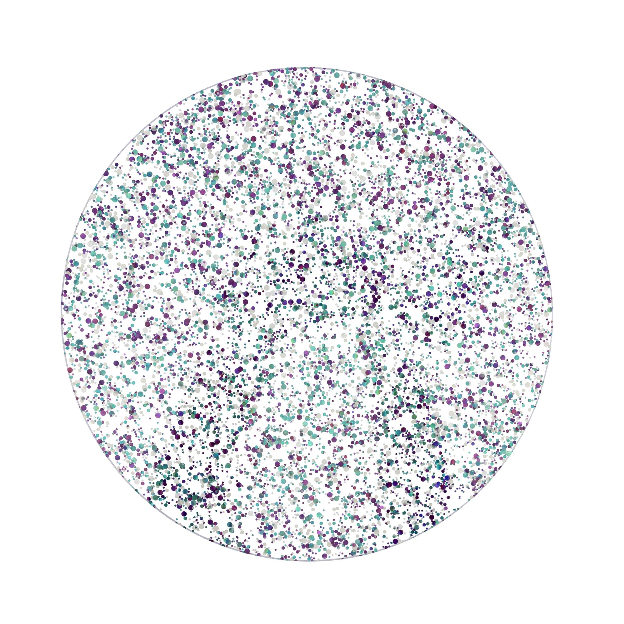 Mermaid Glitter Round Acrylic Cake Board 10 Inches