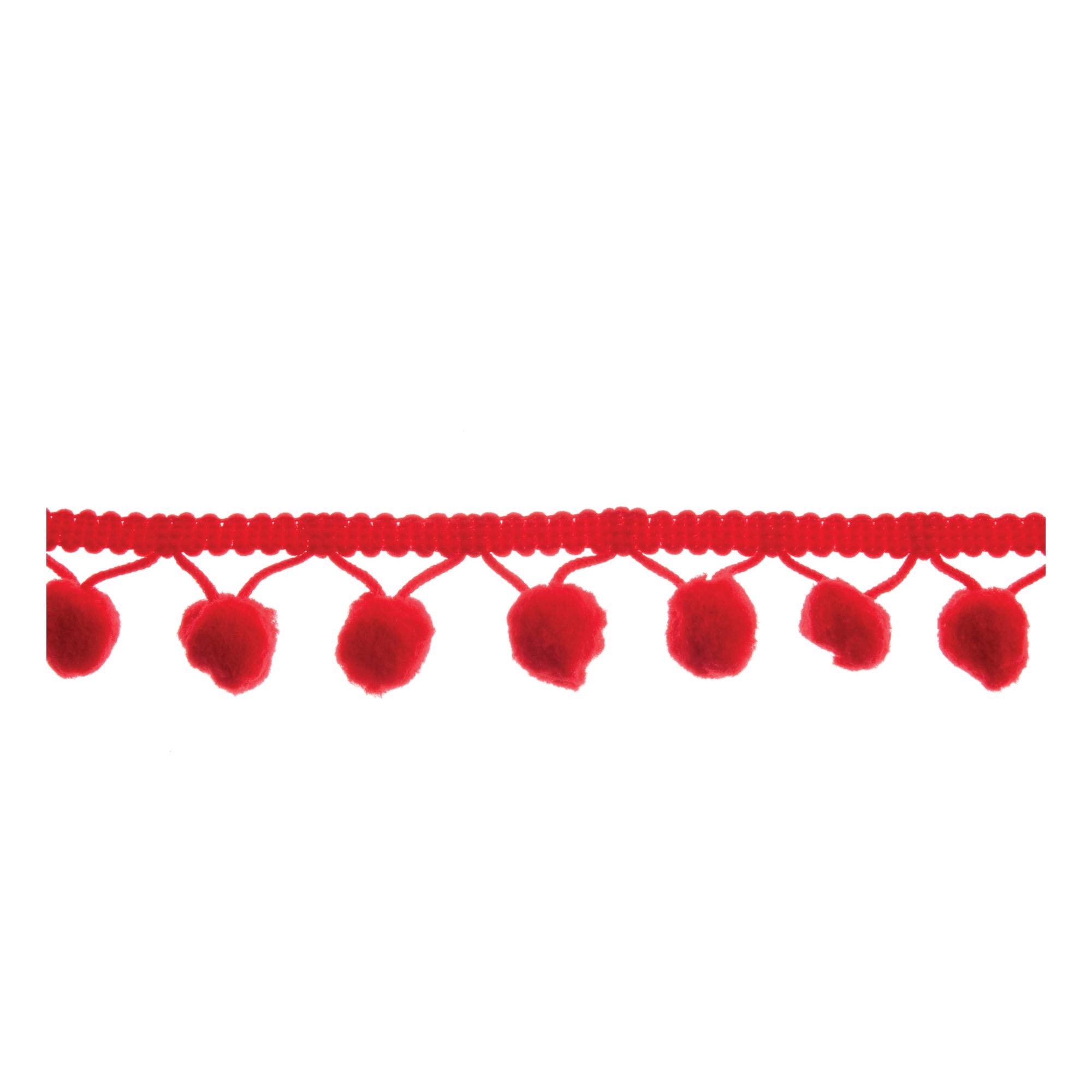 Red 20mm Pom Pom Trim by the Metre