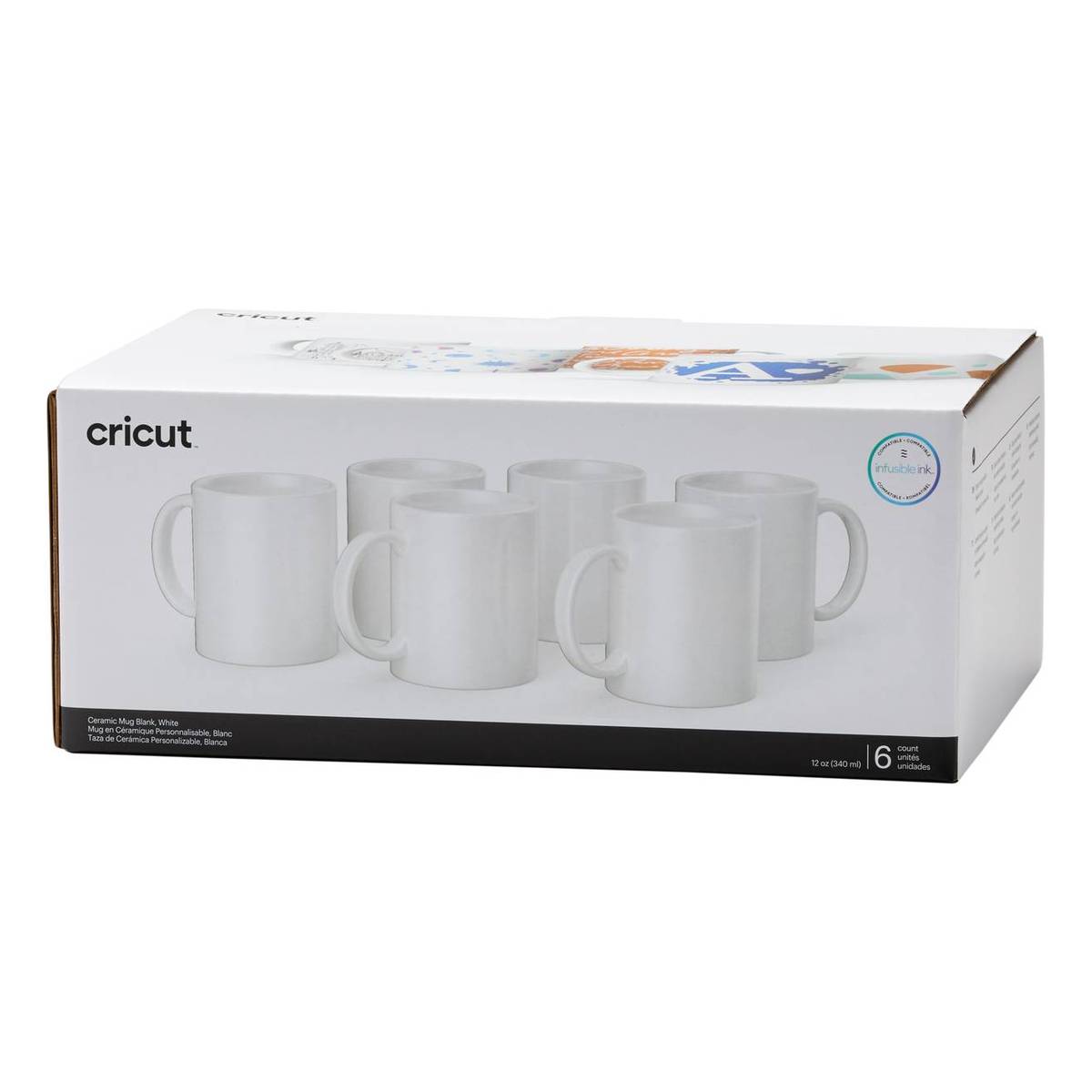 Cricut Ceramic Mug Blank 340ml 6 Pack