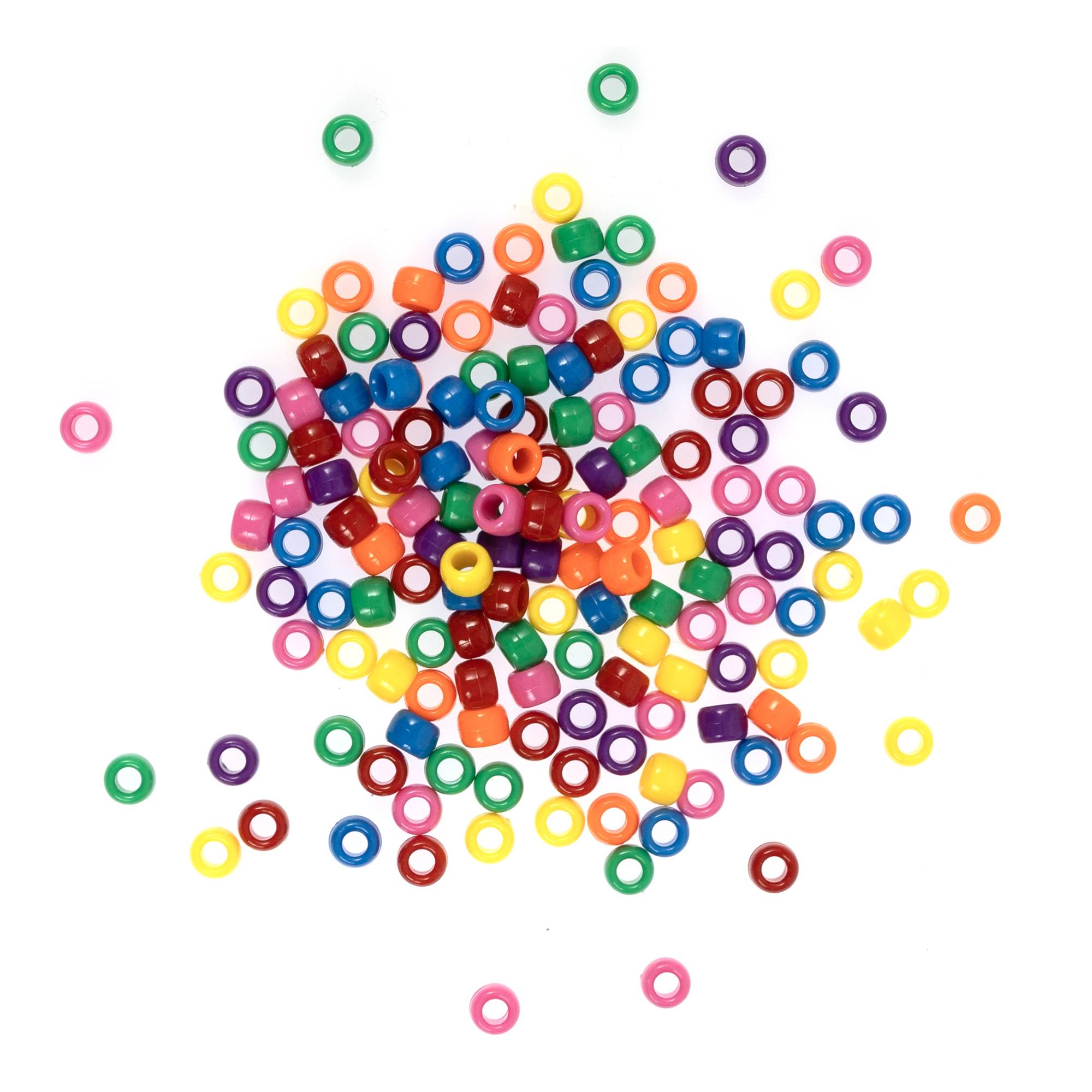 Mixed Neon Pony Beads 50g