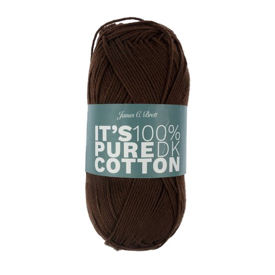 James C Brett Rich Coffee It’s Pure Cotton Yarn 100g