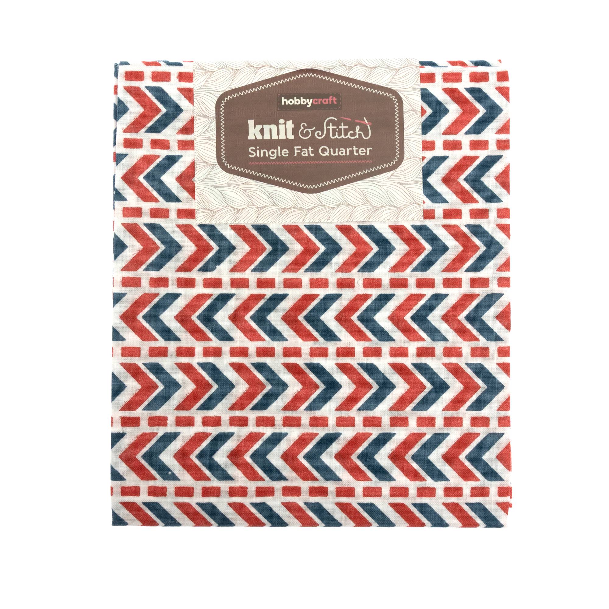 Pink Zigzag Single Cotton Fat Quarter