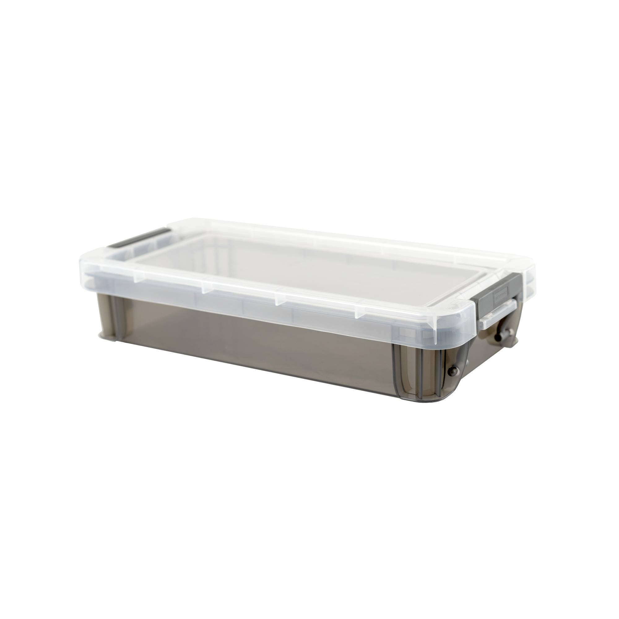 Whitefurze Allstore 0.75 Litre Transparent Grey Storage Box