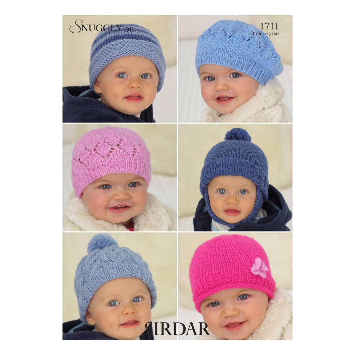 Sirdar Snuggly DK Hats Digital Pattern 1711